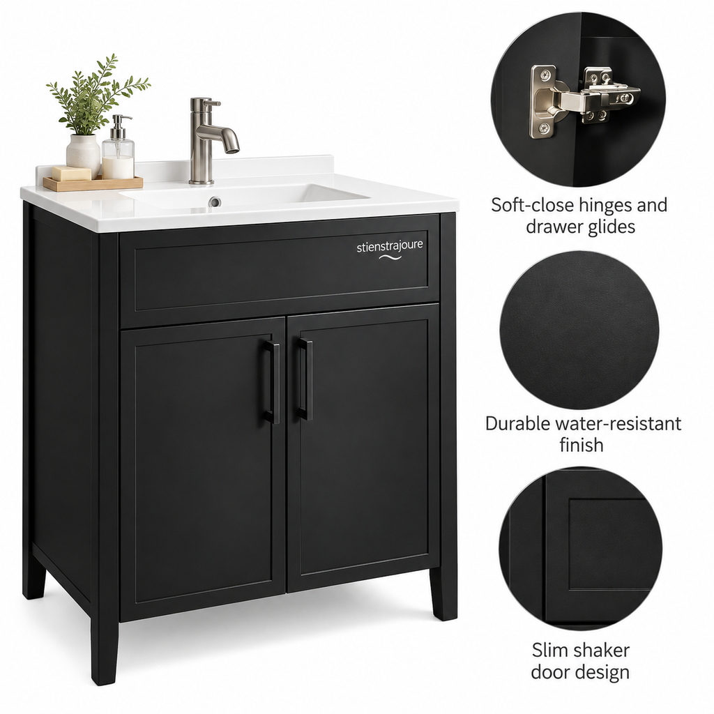 stienstrajoure Bathroom Vanity Cabinet with Sink