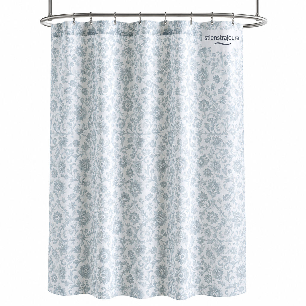stienstrajoure Floral Pattern Shower Curtain